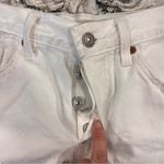 Levi's White Distressed Jean Shorts Photo 4