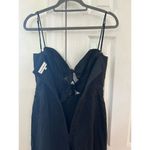 Karina Grimaldi  Nelia Black Linen Bow Front Jumpsuit Revolve Photo 6