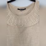 Briggs New York Briggs Holiday cable knit sweatshirt, nude, Large Photo 1