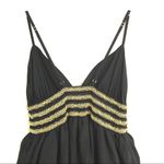 AKA Y2K black & gold tiered silk mini dress XS/S Black Photo 4