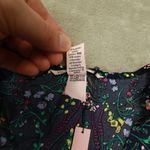 Victoria's Secret Navy Floral Print Satin Romper Tie Waist size Small NWT Photo 2