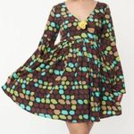 Unique Vintage  X Smack Parlour Aura Babydoll Geometric Dress Size Small/4 NWT Photo 0