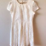 Ivory Lace Babydoll Dress White Size XS Photo 0
