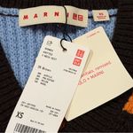 MARNI Uniqlo NWT Women’s XS Brown Wool Blend Knit V Photo 2