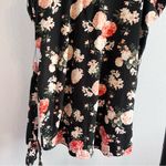 BOBBIE BROOKS Women's Black Floral Dolman Sleeve Dress Plus Size 1X Photo 2