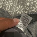 Loft  Pull On Straight Pants in Houndstooth Ponte In Gray Size‎ X-Large Photo 3