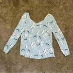 Daytrip  long sleeve floral blouse, size M Photo 2