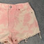 PacSun high rise festival Pink Tie-Dye Jean Shorts Photo 2