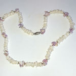 Puka Shell Beaded Shell Chips Boho Necklace Photo 3