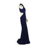 AG STUDIO Navy halter neck cutout back maxi dress size small Blue Photo 8