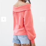 Anthropologie  Maeve Pink Off-The-Shoulder Pullover Photo 1