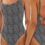 American Eagle  Aerie Jacquard Crossback One Piece Swimsuit Size M full coverage Photo 0