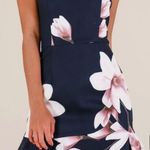 Showpo Navy Floral Mini Dress Photo 0