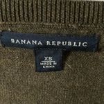 Banana Republic :Olive green/gold accents on shoulders- Scoop neck-Pima cotton-XS Photo 1