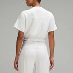 Lululemon Softstreme Gathered T-Shirt Light Vapor Size 10 Photo 1