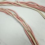 Womens Chunky Shell Chip Studded Tie Belt Boho Medium (M) Large (L) ✨ Pink Photo 3