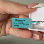 925 Moissanite Earrings Silver Photo 5