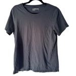 American Giant Black Crewneck Short Sleeve Lightweight Cotton Tee Womens Large Photo 0