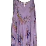 Free People Women's Cold Shoulder Ruffled Long Sleeve Dress Purple Size S Photo 0