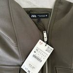 ZARA  Olive Green Corset Top Photo 5