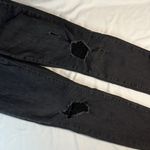 Levi's Levi Women size 28 Curvy Skinny Black Denim Distressed Jean Zip Fly Hemmed Photo 5