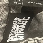 ASOS RECLAIMED VINTAGE High Waist Wide Leg Cropped Jeans Gray Wash 28 x 26 Photo 14