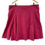 J. Jill Skirt Womens Large Pink Crinkle 100% Linen Drawstring Waist Midi Length Photo 0