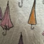 Chaser Colorful Umbrella Print Women's Top size small v neck Photo 4