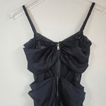 JONATHAN SIMKHAI Ruched Strapless Jumpsuit Size 4 Black Minimalist Formal Photo 11