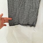 Vintage InModa Frayed Ankle Pull On Drawstring Ditsy Floral Wide Leg Pants Black Size undefined Photo 2