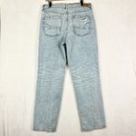 American Eagle  Super High Rise Ripped Ankle Straight Jeans Size 14 X Long Tall Photo 3