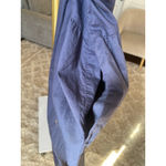 Old Navy  100% Cotton Midi Dress Navy Blue Smocked Cottagecore Prairie Coastal XL Photo 4