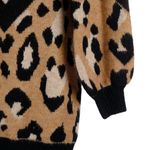 Entro Cheetah Print Tunic Turtleneck Sweater Medium NWT Photo 1