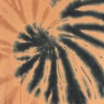 Aerie  Sweatshirt Womens Medium Orange Black Tie Dye Hoodie Velour Offline Lounge Photo 4