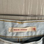 Levi's Levi’s Wedgie Straight Jeans Light Bleached Wash Women’s 28 Photo 2
