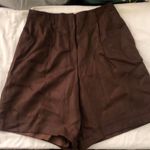 Liz Claiborne 90s Vintage VTG Retro Brown high-waisted pleated Bermuda shorts -fully line w/ belt Loops Photo 1