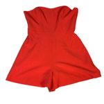 French Connection  Whisper Romper Womens 4 Coral Strapless Boned Bodice Cocktail Photo 1