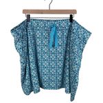 Coolibar Women's Plaka Knit Skort Size 3X Aqua Blue Printed UPF 50+ Cotton Blend Photo 0