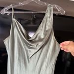 Cinq a Sept Nola Silk Bias Cut Cowl Neck Midi Dress Green Size 12 Photo 6