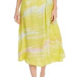 Young Fabulous and Broke NWT  Savanna Yellow Satin Midi Skirt XS Photo 8
