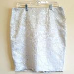 Forever 21  Cream Metallic Pencil Skirt Sz 10 Photo 0