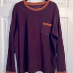Cuddl Duds  Women’s Fleece Sweatshirt/Pullover - Maroon & Orange - Size XL Tall Photo 0