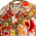 Diane Von Furstenberg  Vintage Women’s Size L Retro Floral Silk Button Down Shirt Photo 1