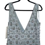 Mac Duggal NEW NWT  Embellished Sleeveless V Neck Gown In Powder Blue Photo 8