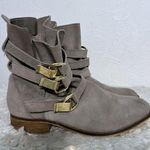 Steve Madden Haggle Women's Boots Engineer Ankle Boot Buckle Suede Gray Size 9 Photo 1