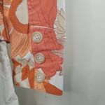 Loft Ann Taylor Orange Coral Floral 6 Blazer Photo 14