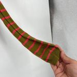 Anthropologie  Sparrow Traveling Stripes Linen Cardigan XS Ruffles Green Pink‎ Photo 8