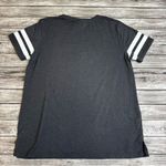 Forever 21 Women's Basic Baseball T Tee Shirt Grey Gray White S SM Small Stretch Photo 9