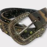 Ariat Camouflage Leather Belt with Silver and Green Embellishments Photo 0