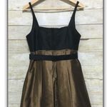 Wrapper embellished metallic skirt formal party cocktail dress size 6 Photo 2